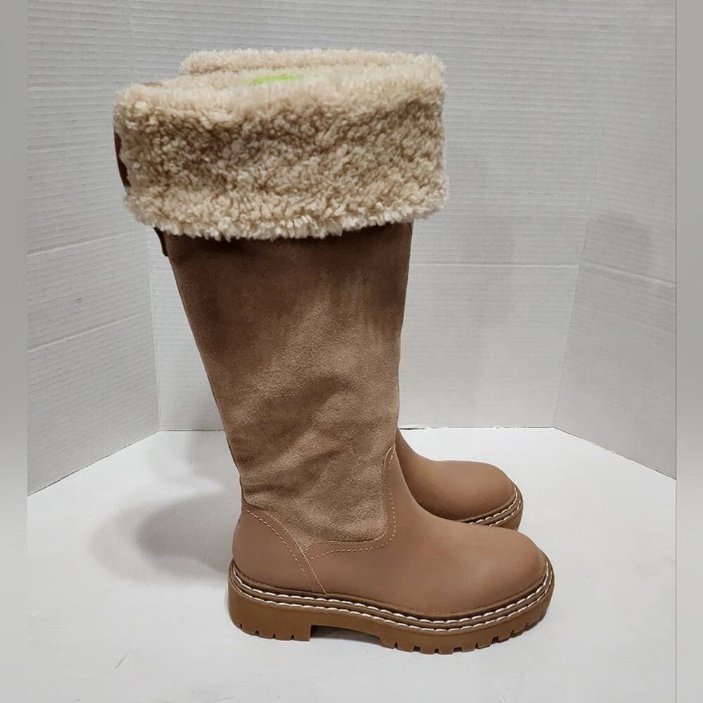 Splendid Antonia faux fur trimmed warm sand leather boots Women's size 8 new!!‎ - Picture 8 of 13